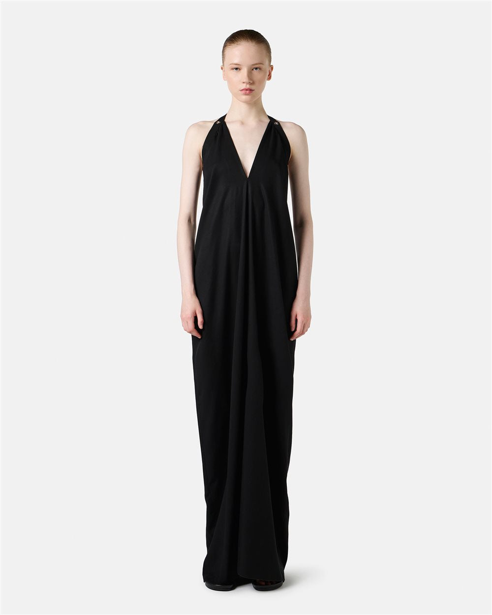 Voluminous Dress | Vestido Preto Elegante | Aqua Del Doq