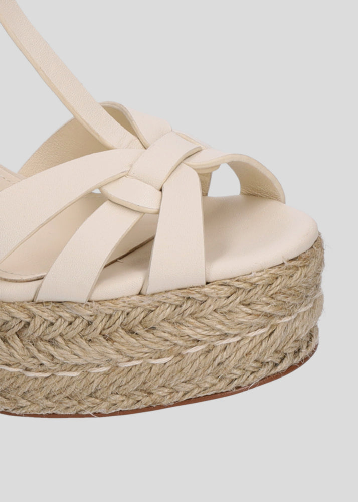Sandálias de plataforma Aria Wedges 95 - Lola Cruz | Aqua Del Doq