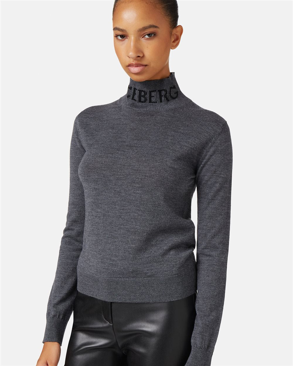 Mock-neck sweater