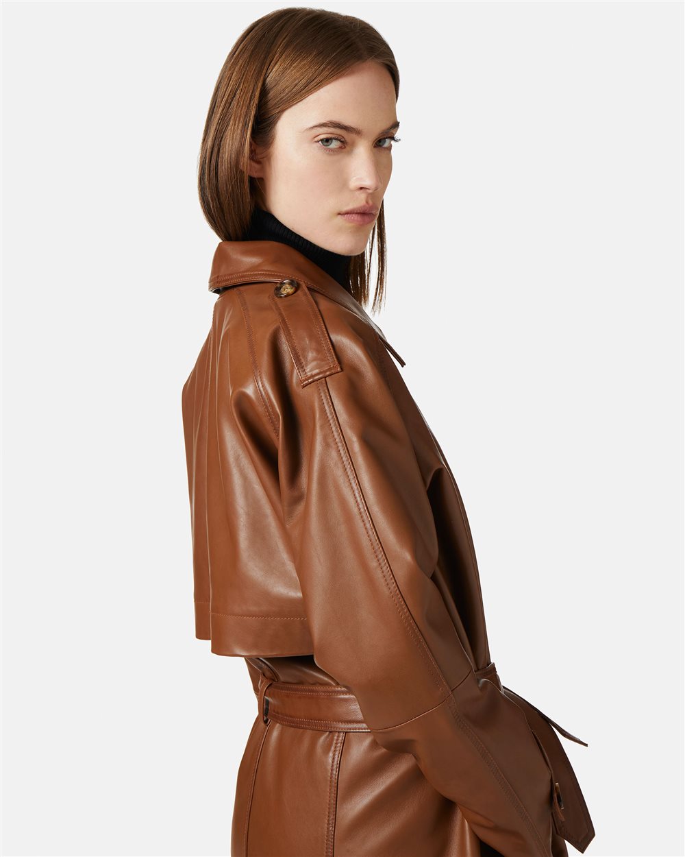 Long Leather Coat