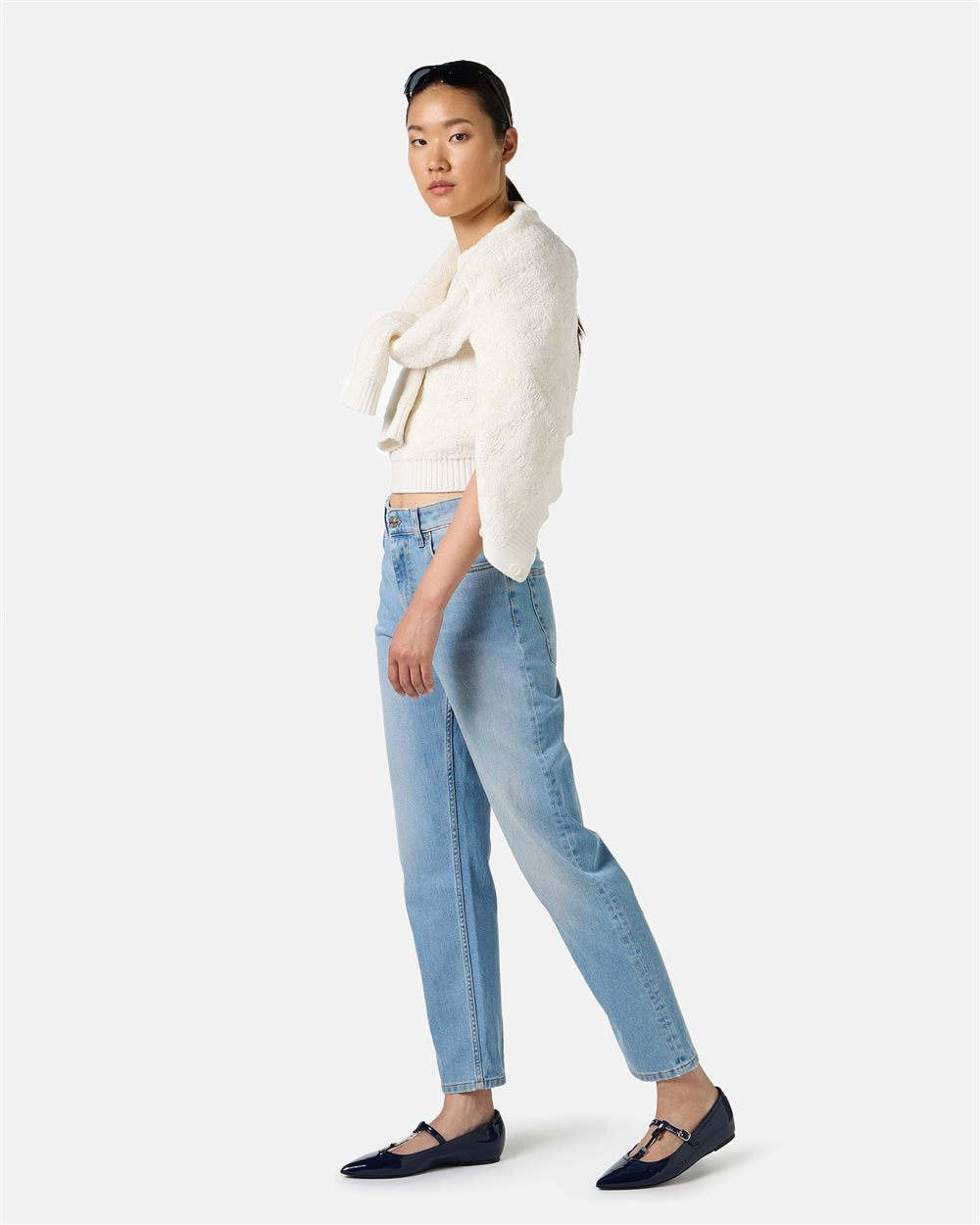 Mom Comfort fit 5-pocket Denim Trousers