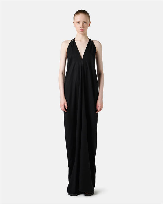 Voluminous Dress | Vestido Preto Elegante | Aqua Del Doq