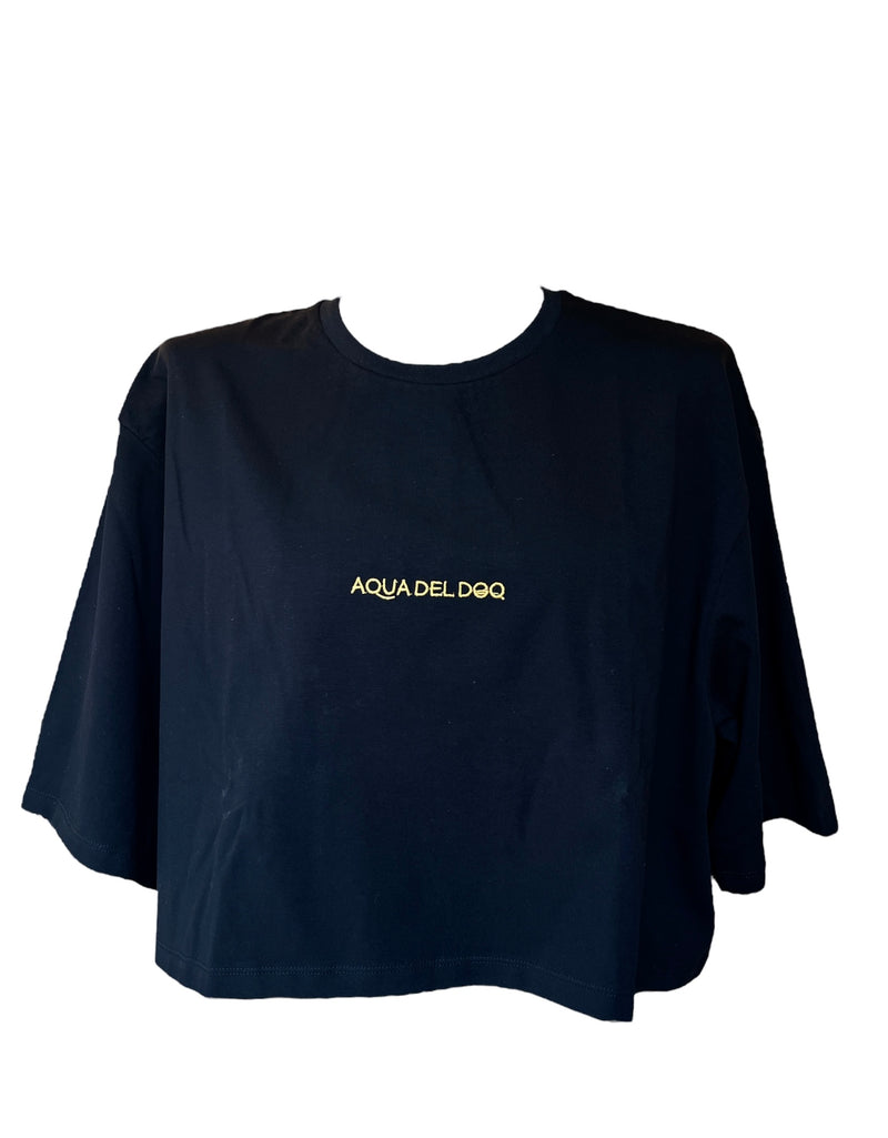 T-shirt cropped Aqua del Doq