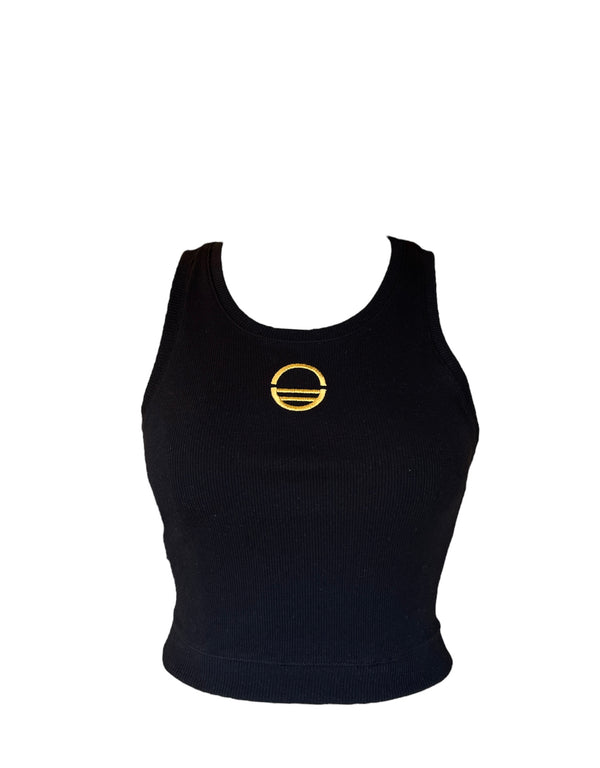 Crop top logo Aqua del Doq