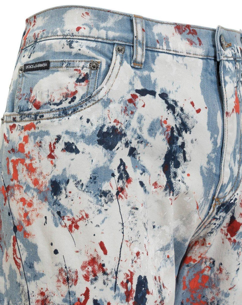 Calça jeans Paint Effect