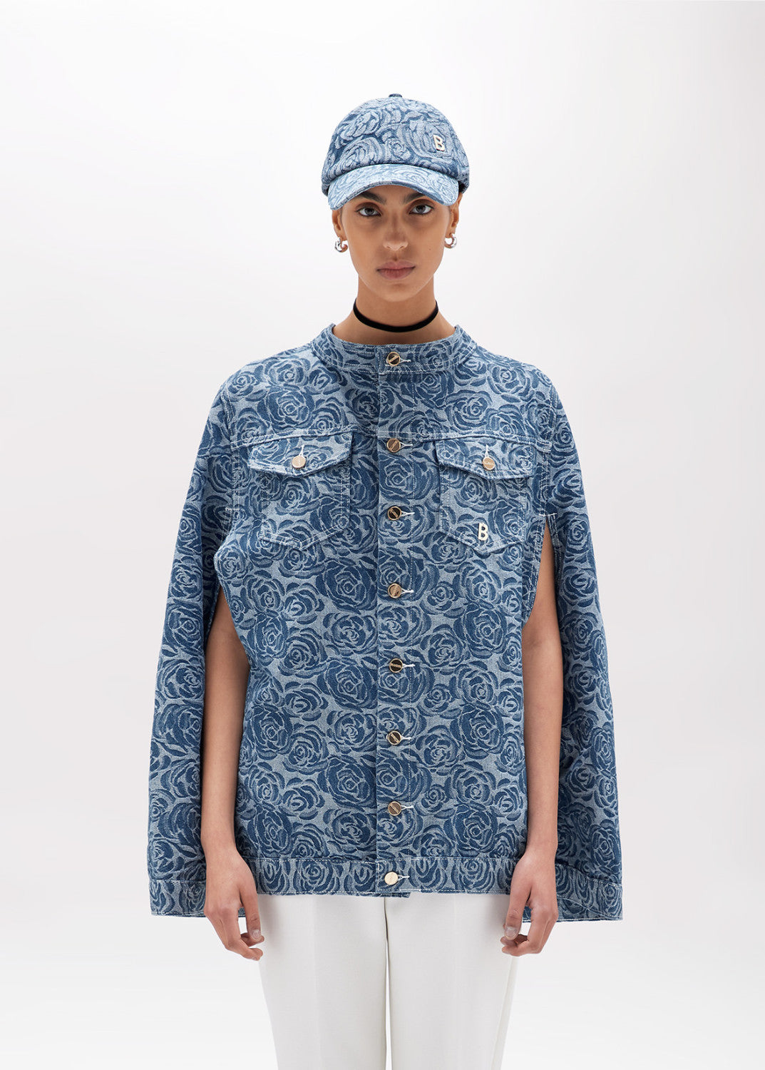 Capa Jacquard Rose Print