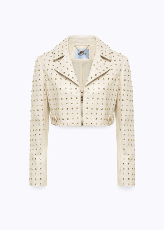 Cropped Biker Jacket
