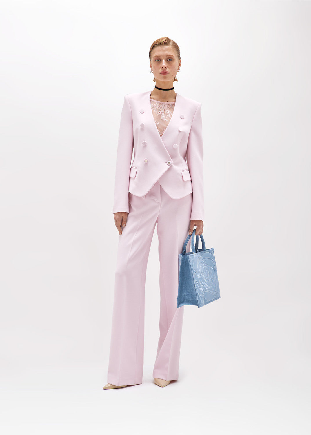 Crêpe Jacket With Top
