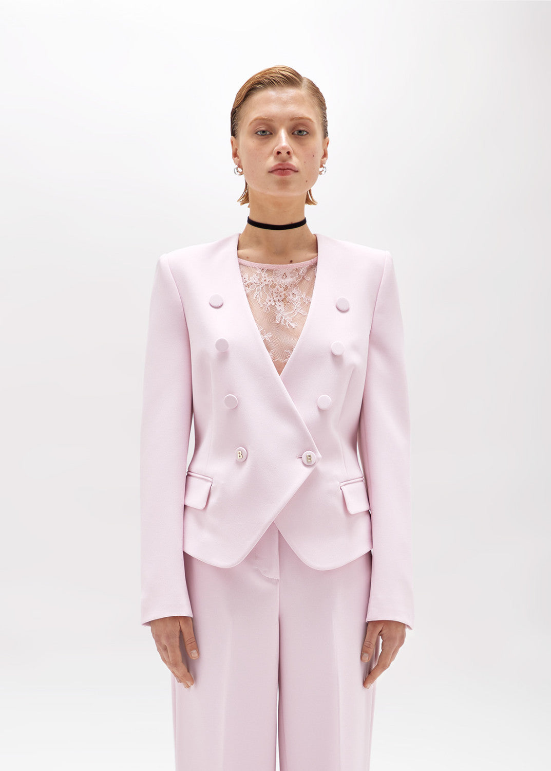 Crêpe Jacket With Top