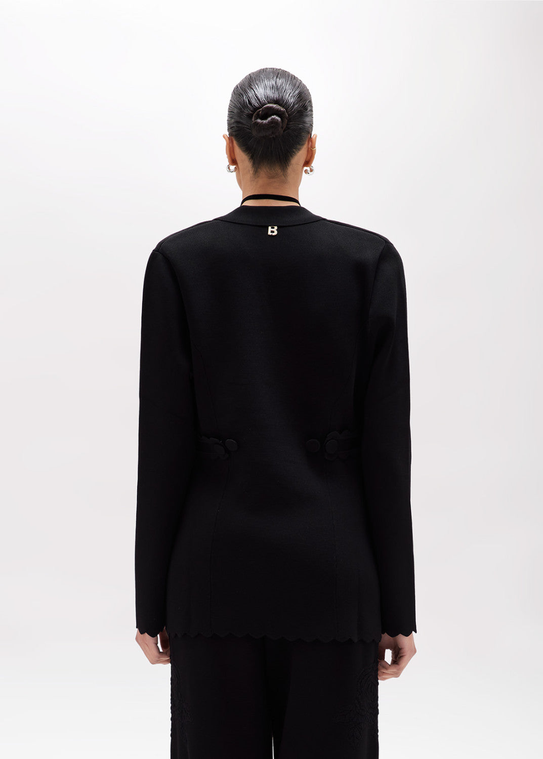 Jacquard Rose Knit Jacket