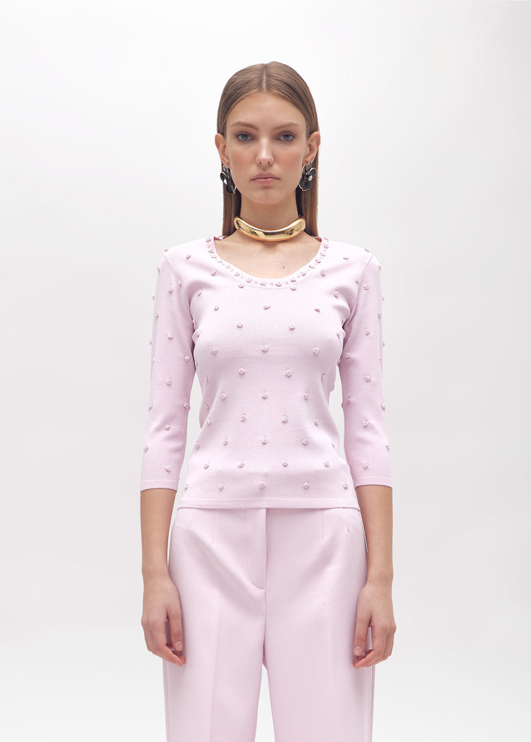 SWEATER WITH ROSE