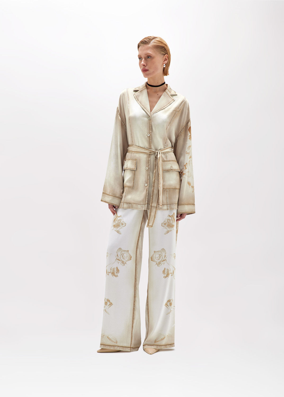 Calças de Cetim Palazzo Pants | Conforto e Elegância | Aqua Del Doq