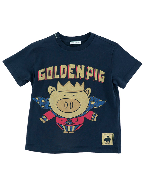 T-Shirt 'Golden Pig'